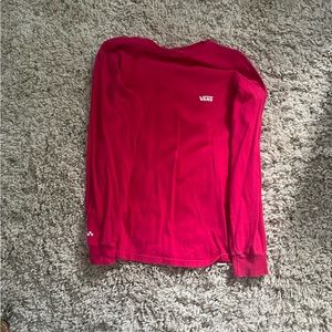 Pink Vans Long Sleeve flower shirt